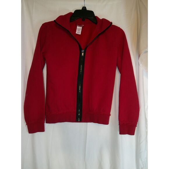 Levi's Red Cotton Blend Full-Zip Sweatshirt Casual Zip-Up Jacket S‎ - Picture 1 of 3